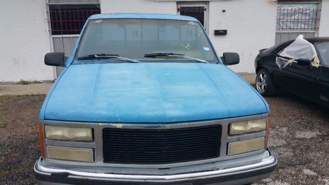 1991 Blue GMC Sierra 1500 Step side Shortbed