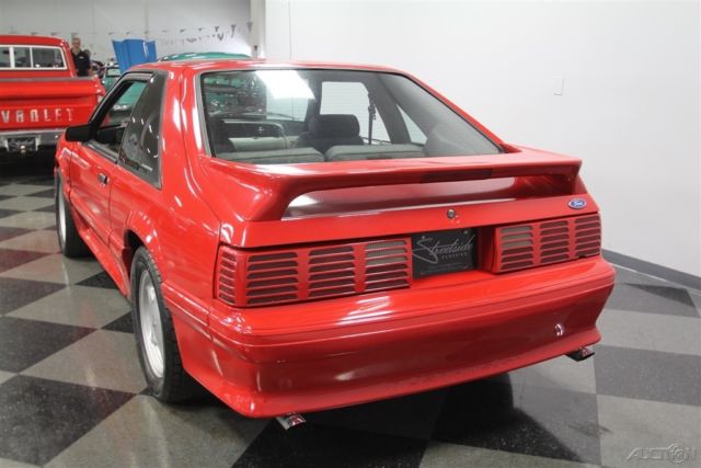 1991 Red Ford Mustang
