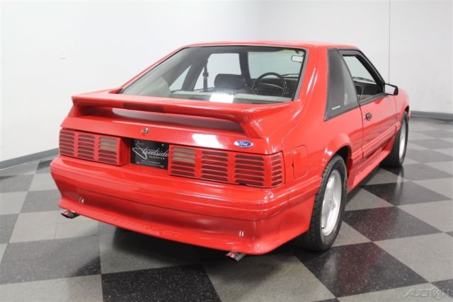 1991 Red Ford Mustang