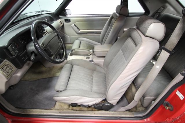 1991 Red Ford Mustang