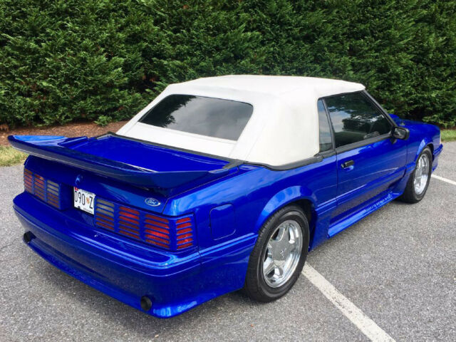 1991 Blue Ford Mustang