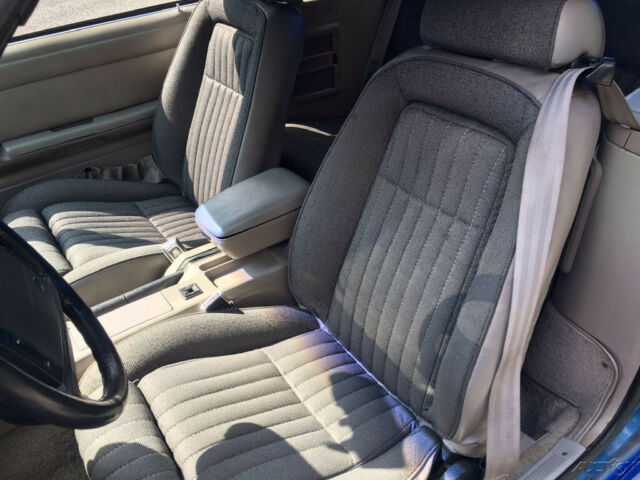 1991 Blue Ford Mustang