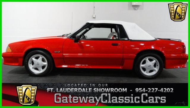 1991 Red Ford Mustang