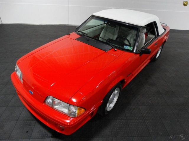 1991 Red Ford Mustang