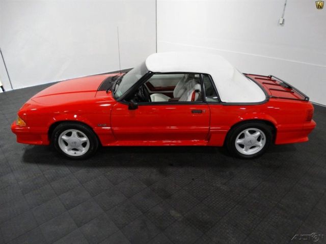 1991 Red Ford Mustang