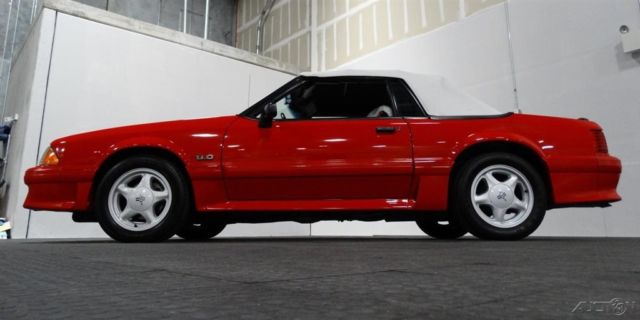 1991 Red Ford Mustang