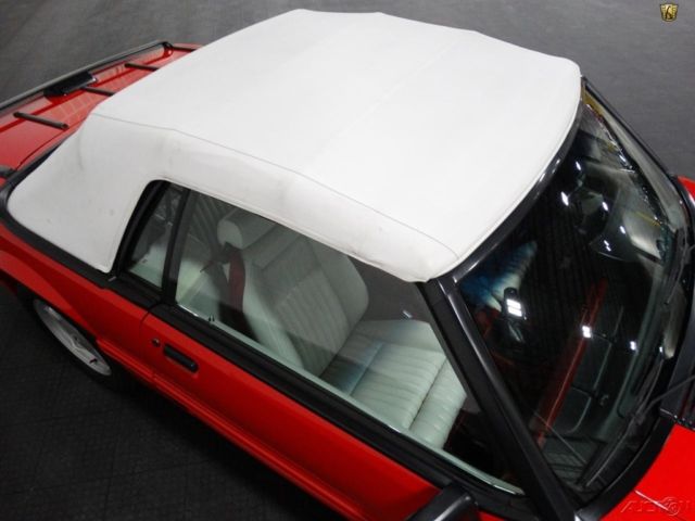 1991 Red Ford Mustang