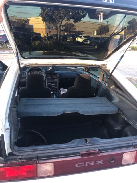 1991 White Honda CRX Hatchback