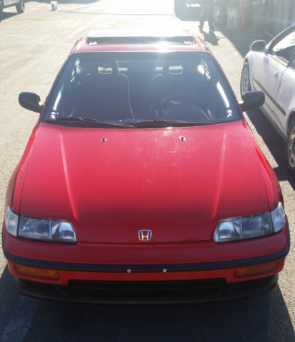 1991 Red Honda CRX Hatchback