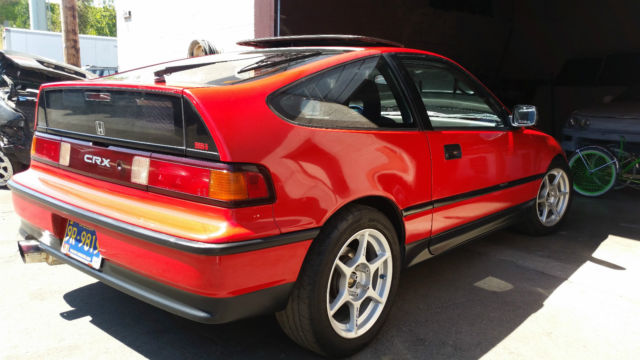 1991 Red Honda CRX Hatchback