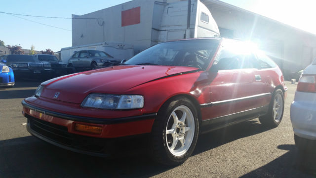 1991 Red Honda CRX Hatchback