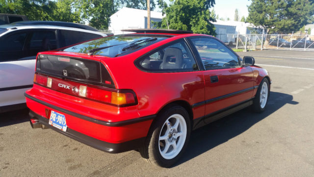 1991 Red Honda CRX Hatchback