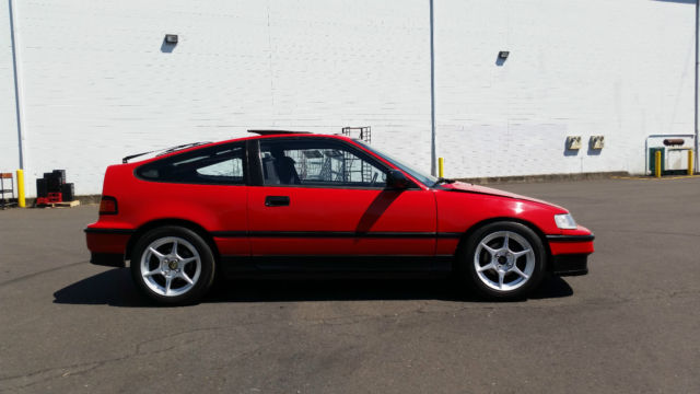 1991 Red Honda CRX Hatchback