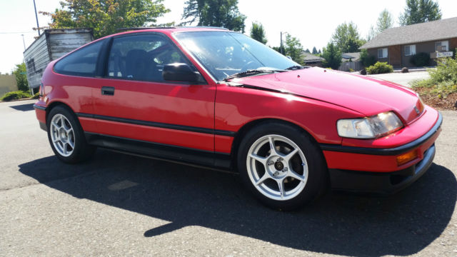 1991 Red Honda CRX Hatchback