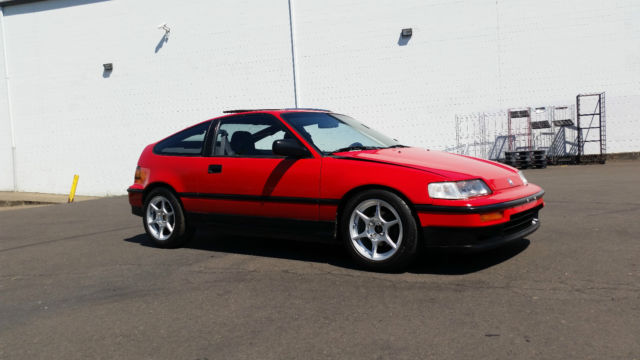 1991 Red Honda CRX Hatchback
