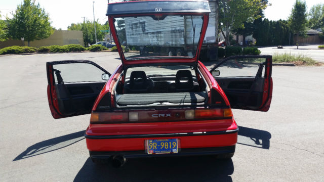 1991 Red Honda CRX Hatchback