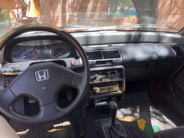 1991 Turquoise Honda Civic Hatchback