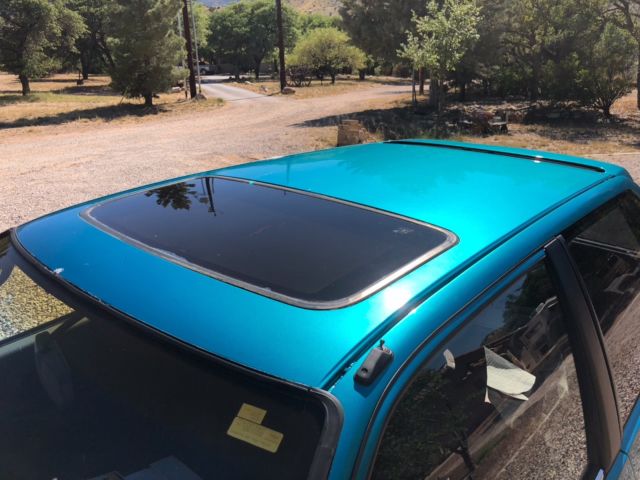 1991 Turquoise Honda Civic Hatchback