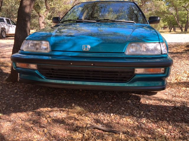 1991 Turquoise Honda Civic Hatchback