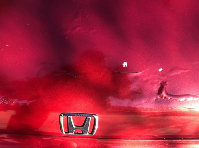 1991 Burgundy Honda CRX Coupe