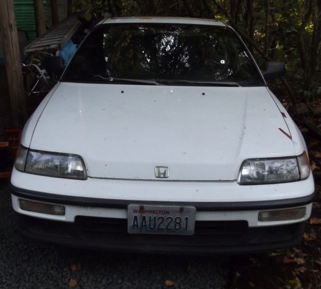1991 Polar White Honda CRX Hatchback