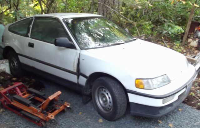 1991 Polar White Honda CRX Hatchback
