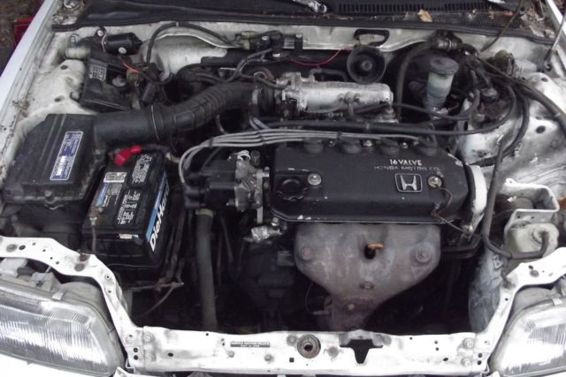 1991 Polar White Honda CRX Hatchback