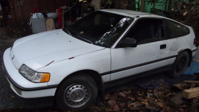 1991 Polar White Honda CRX Hatchback