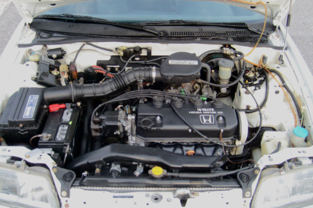 1991 White Honda CRX Hatchback