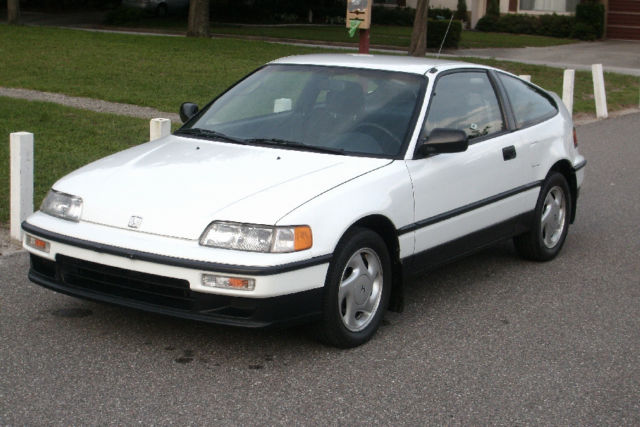 1991 White Honda CRX Hatchback