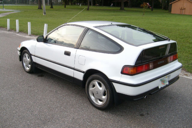 1991 White Honda CRX Hatchback