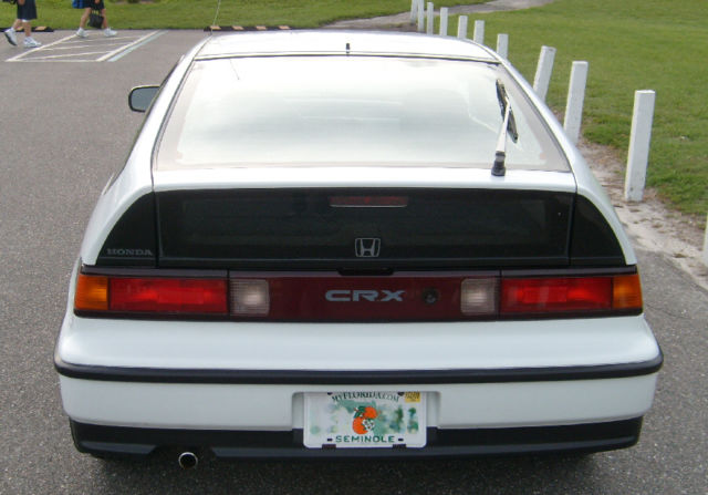 1991 White Honda CRX Hatchback