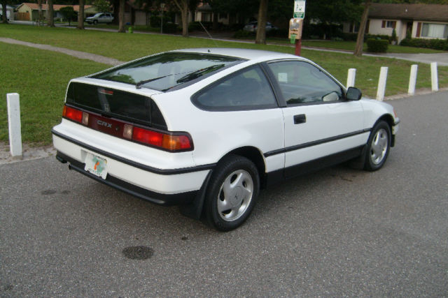 1991 White Honda CRX Hatchback