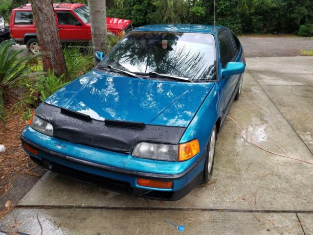 1991 Blue Honda CRX Hatchback