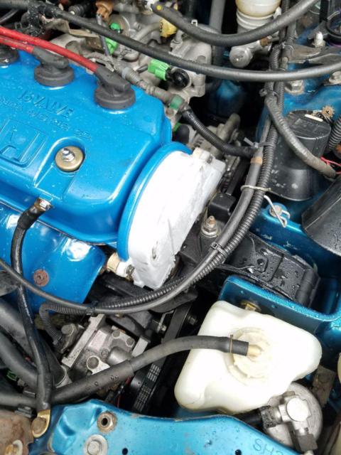 1991 Blue Honda CRX Hatchback