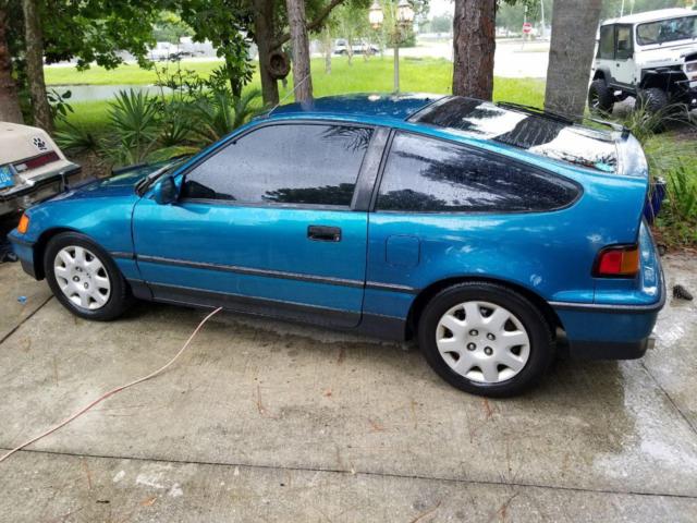 1991 Blue Honda CRX Hatchback