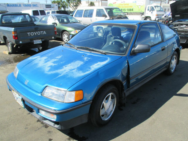 1991 Blue Honda CRX Coupe
