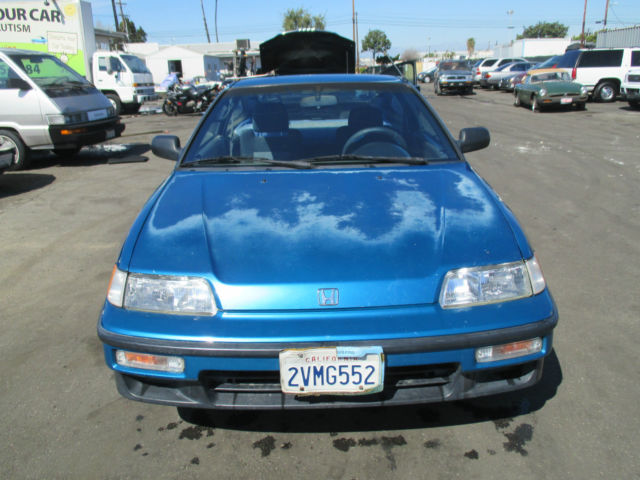 1991 Blue Honda CRX Coupe
