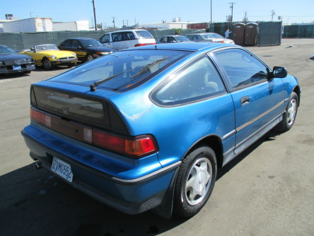 1991 Blue Honda CRX Coupe