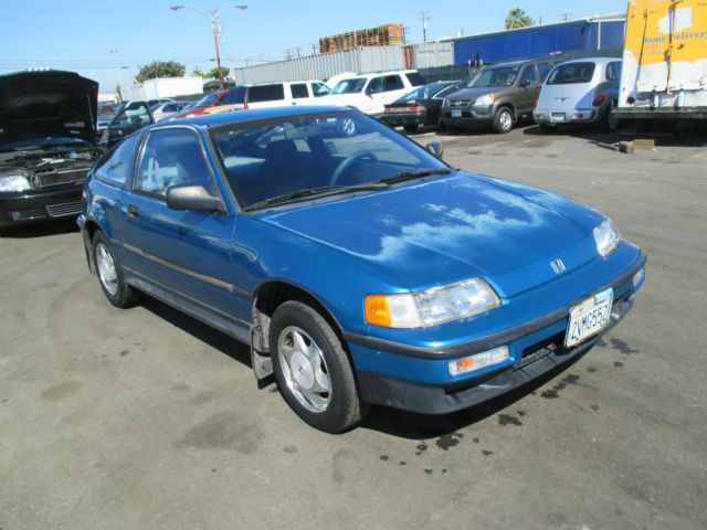 1991 Blue Honda CRX Coupe