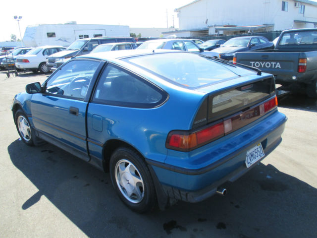 1991 Blue Honda CRX Coupe