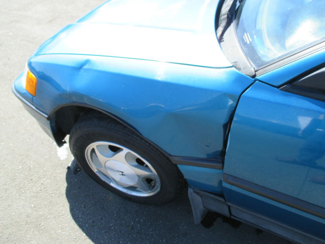 1991 Blue Honda CRX Coupe