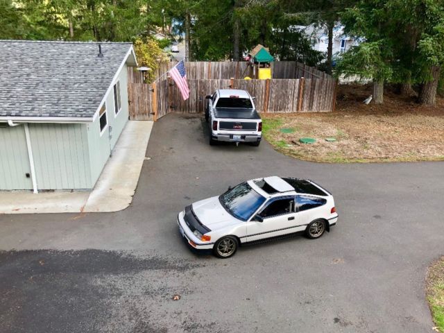 1991 Champion White Honda CRX