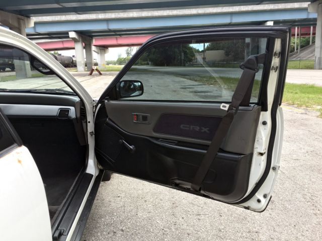 1991 White Honda CRX Hatchback