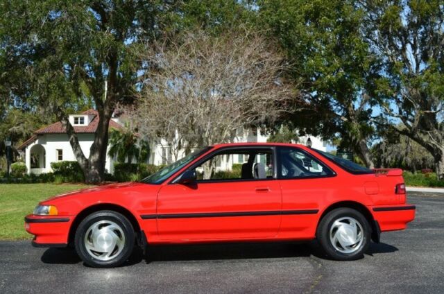 1991 Red Acura Integra Hatchback