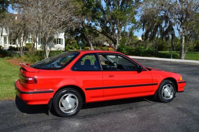 1991 Red Acura Integra Hatchback
