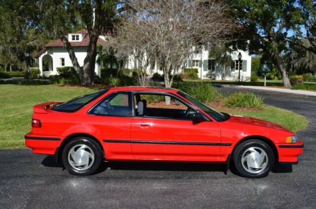 1991 Red Acura Integra Hatchback