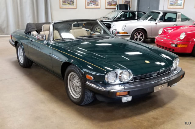 1991 Green Jaguar XJ Convertible