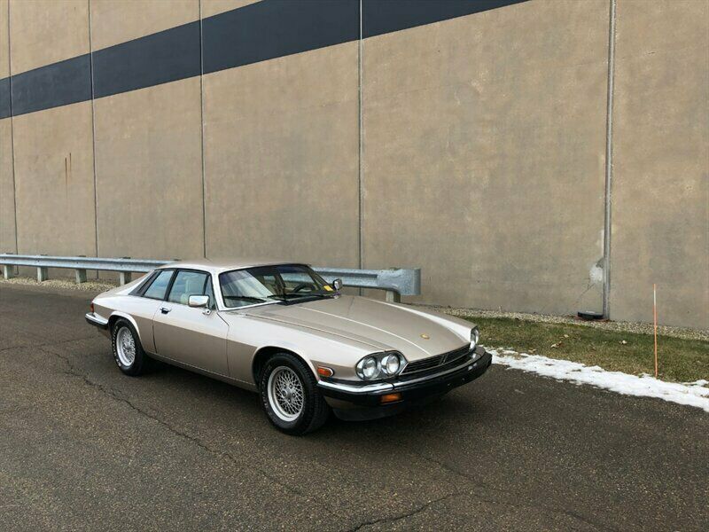1991 Gold Jaguar XJ8 --