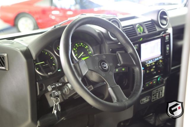 1991 White Land Rover Defender 110